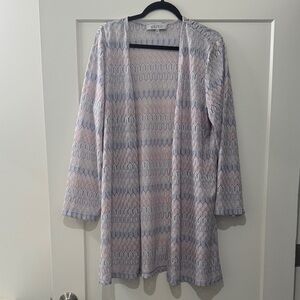 Kasper - Women’s Chevron-Knit Tie-Front Cardigan